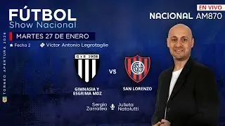EN VIVO | GIMNASIA (M) vs SAN LORENZO | TORNEO APERTURA | RELATA SERGIO ZARRATEA EN RADIO NACIONAL