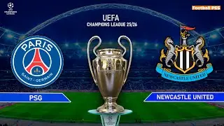 PSG vs Newcastle United - Uefa Champions League 2025/26 Full Match | Pes 21 Gameplay
