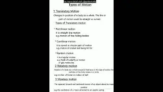 Physics#Motion#Types of motion#Translatory#Rotatory#Vibratory mtion