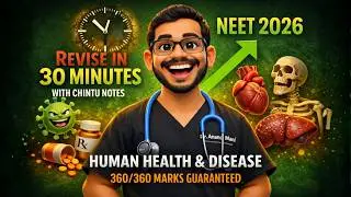 Human Health And Disease Revision In 30 Minutes | NEET 2026 Biology | Dr. Anand Mani