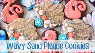How to Make Wavy Sand Plaque Cookies