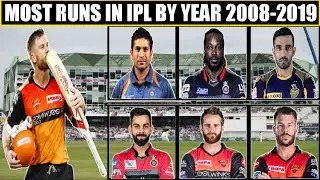 Most Runs in IPL By Year | Most Runs in IPL By Each Year From 2008-2019 | Virat Kohli, David Warner,