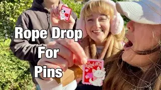 Pin Dropping for the New Valentine day Disney Pins at Magic Kingdom in 2026