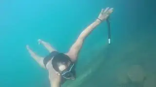 Baiae Bacoli Shipwrek Gulf of Naples Freediving GoPro Italy