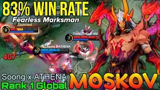 Moskov 83% Win Rate Build - Top 1 Global Moskov by Soong X ATHENA - Mobile Legends