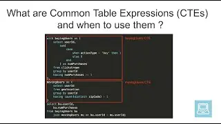 what are Common Table Expressions(CTEs)?
