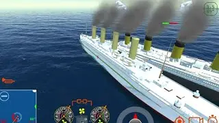 Britannic vs Titanic - Collision - Ship Handling Simulator