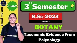 Taxonomic Evidence From Palynology | B.Sc. Botany 3rd Semester | Swati Ma'am |