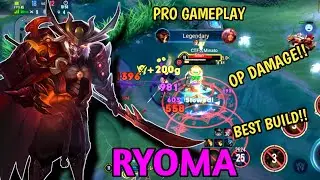 Ryoma best build and Pro Gameplay | Aov | Cot | Rov | Lien Quan Mobile | Thunder Zone ||