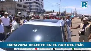 CARAVANA CELESTE EN EL SUR DEL PAÍS