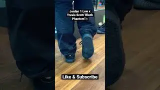 JORDAN 1 LOW x TRAVIS SCOTT - BLACK PHANTOM 😎 #onfeet #sneakers #jordan #travisscott #prozech