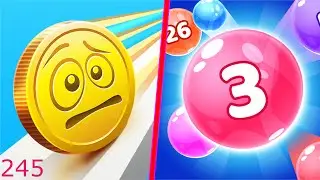 Coin Rush Vs Marble Run 3D - Android iOS Gameplay Walkthrough - Mobile Games - 245