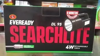 Eveready DL 95🔋 | SEARCHLITE | 4W Rechargeable 🔦TORCH | Type-C Cable | #unboxing #eveready #torch 🔦🔦
