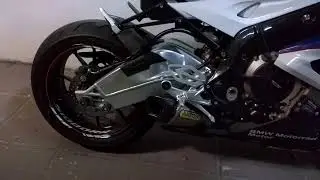 Flames from 2016 BMW S1000RR with Arrow Evo Exhaust