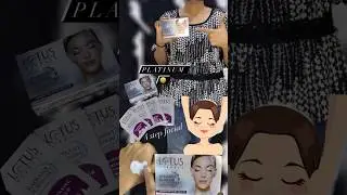 Lotus Platinum facial kit🤩🤩 #lotusherbals #facial #review