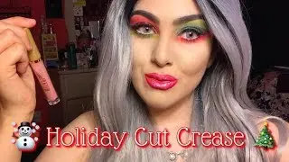 Holiday Glitter Cut Crease