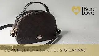 COACH UNBOXING 2022 | Coach Serena Satchel in Signature Canvas Mahogany | I Won A Giveaway Again 🍀