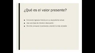Explicaci&oacute;n: Valor presente de un INGRESO CONTINUO - Matem&aacute;ticas II
