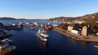 Bergen - flying over and around