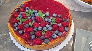 Cilek soslu Cheesecake☕️#cheesecake #cileksoslucheesecake#sebastiancheese#peynirlikek#cake#kek#pasta