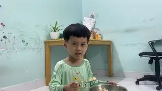 Si tự ăn cơm #kids #funny 