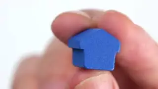 Wooden House Game Piece