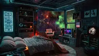 🌌 USA🇺🇸 PATRIOT's BEDROOM in Space: Ultimate Cosmic Escape for Deep Relaxation and Sleep@Cinematic_Escape