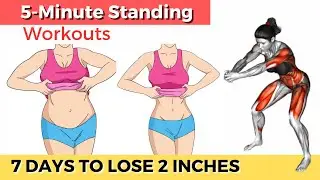 DO THIS FOR 7 DAYS AND LOOK IN THE MIRROR | 5 MINUTE STANDING ONLY FAT CUTTER WORKOUT