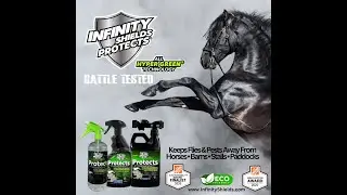 Infinity Shields Protects Hyper Green Formula Keeps Flies & Pests Away! Part 1