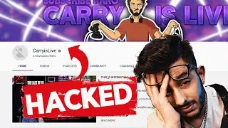 Carryminati Youtube Channel Hacked | CarryisLive hacked | Carryminati fans bad news |