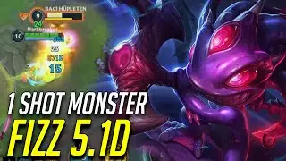WILD RIFT FIZZ LATE GAME 1 SHOT MONSTER IN 5.1D