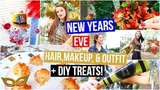 New Years Eve Hair, Makeup, & Outfit Ideas! + DIY Treats! | Tatiana Boyd