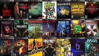 My Top 20 Split Screen/Local Co-op/Multiplayer Zombie Games For PS3  [1-2/1-4 Offline Players]