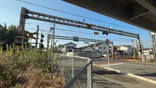 【踏切】JR九州にも存在していたJR北海道で頻繁に見かける門型踏切【鹿児島本線】