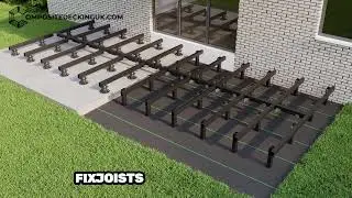 Building a Decking Sub-Frame Base for Composite Decking #decking #wpc #compositedecking