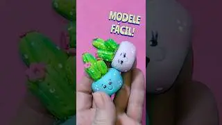 Mini Catus em biscuit #biscuit #diy #biscuitbrasil #porcelanafria #porcelanafr&iacute;a