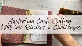 Australian Cash Stuffing $940 into Binders & Annual Challenges | December Pay 1 #cashstuffing 