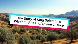The Story of King Solomon's Wisdom: A Test of Divine Justice