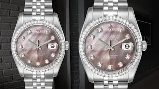 Rolex Datejust Black MOP Diamond Dial Bezel Steel Mens Watch 116244 | SwissWatchExpo
