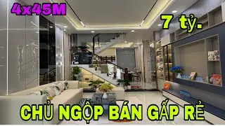 Chủ ôm nhiều nhà ngộp lắm rồi bán gấp . Dt:4x45 M mặt tiền 40 M giá 7 tỷ hơn