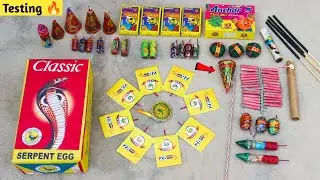 Patakhe Experiment with Fun Diwali | Testing Fireworks Amazing Snake Tablets Bidi Cracker
