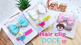 DIY HAIR CLIP LUCRATIVO PARA INICIANTES - Gravatinha duplo @mimosdadeise_1314