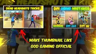 How to make thumbnail like God Gaming official || Tutorial || Free Fire