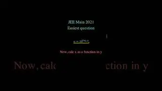 Easiest question of JEE Main