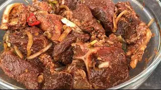 HOW TO SEASON  BROWN STEW GOAT MEAT