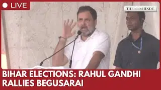 Rahul Gandhi addresses public meeting in Begusarai, Bihar, amid assembly polls