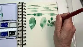 Grundkenntnisse Aquarell, Katzenzungenpinsel, Pinseltechnik 1