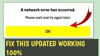 Fix a network error occurred please wait and try again later Pes 2021, efootball2021 mobile