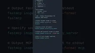 FastMCP CLI Workflow and Server Deployment - Part 10/11