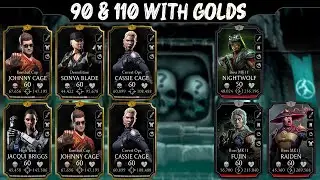 Boss Match 90 & 110 Using Gold Characters. Elder Wind Tower. MK Mobile
